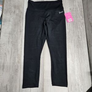 Juicy Couture Sport Black Leggings Small High Rise Stretch New